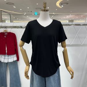 [밸리걸] 베이직 브이넥 티셔츠 224800