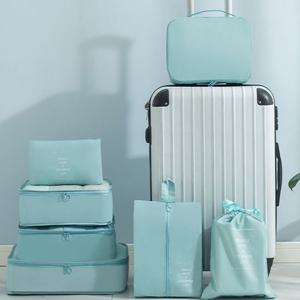 여행용파우치 세면도구 옷 여행준비물 7종 세트 여행용파우치백 여행필수품 캐리어정리파우치 캐리어가방정리 파우치세트