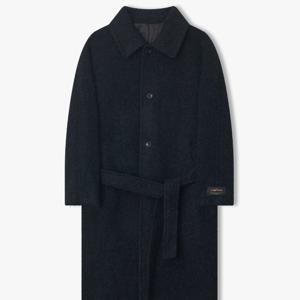 남성 25FW 다크네이비 오버핏 부클 발마칸 로브 코트 LLW21630