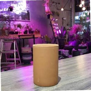 황토빛 원형-필통 9x14cm 토분(갈색화분)