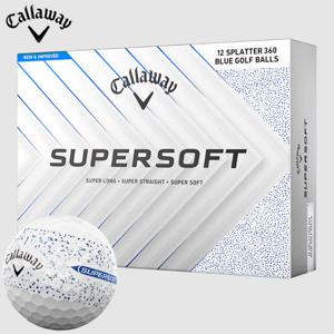 캘러웨이 정품 슈퍼소프트 25 블루 스플래터 2피스 12구 골프공 2025