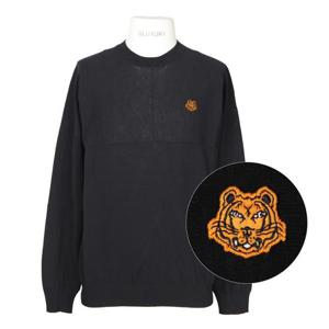 [겐조] 니트 5PU580 3TB 99 블랙 타이거패치 코튼니트