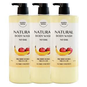 [해피바스]해피바스 정말 촉촉한 바디워시 900g x3