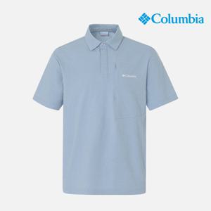 [컬럼비아] 남성 히든 버튼 포켓 카라티셔츠_스카이(C62-YMD615)