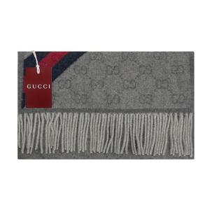 [구찌] GG 울 머플러/그레이/570603 3G200 1768