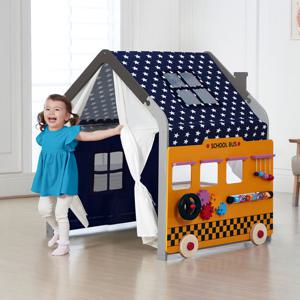 키즈돔 원목 하우스 놀이판세트/플레이텐트