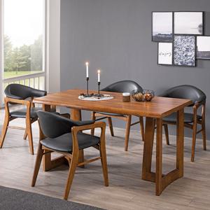 서광퍼니처 에이델 4인 원목 식탁 의자 세트(의자4) pj