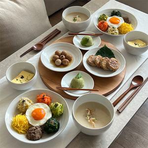 니코트 르블랑 달항아리 4인 면기포함 홈세트 20P MADE IN JAPAN