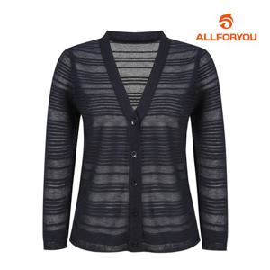 [올포유][올포유] 여름 여성 골조직 Y넥 니트 가디건 ALSCL4111-