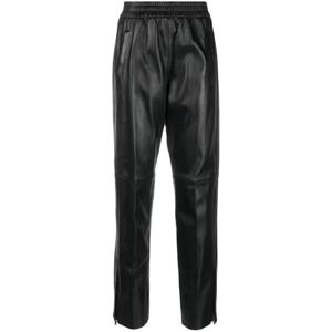 25 FW 골든구스 가죽 밴딩 웨이스트 크롭 팬츠 GWP01486P001178 TP435296734