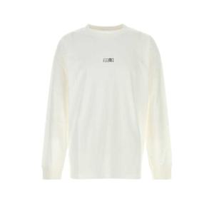 MM6 메종마르지엘라 긴팔 티셔츠 SH0GC0034 S24312101 WHITE