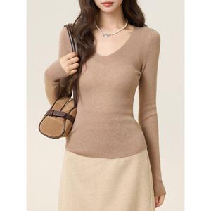 [예쎄](예쎄) 골지 브이넥 니트 티셔츠(S5WTS018A)