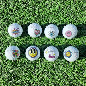캐릭터 골프공 스티커 4종 라이너 마킹 스탬프 도장 골프볼 그림