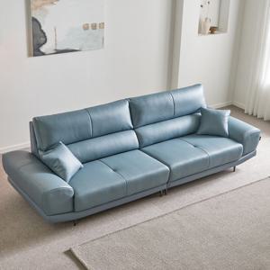 디바체 [디바체]노바라 천연면피 소가죽 조명 4인용 쇼파