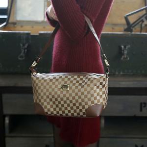 여성 고급 미니 숄더백 토트백 J106 (탄색