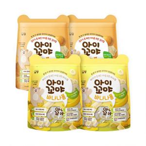 [남양유업]아이꼬야 아기과자 바나나퐁 30g 2개 + 감자퐁 30g 2개