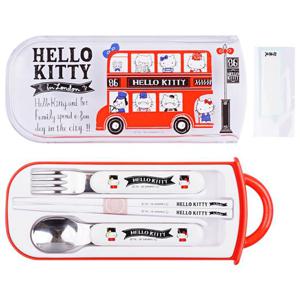 헬로키티 슬라이드 트리오 수저 케이스 세트 젓가락케이스 예쁜수저 캐릭터젓가락 이쁜젓가락 수저세트 젓