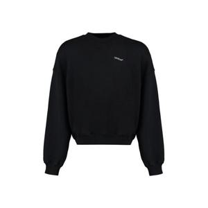 오프화이트 긴팔 티셔츠 OMBA070F23FLE004 1001 black