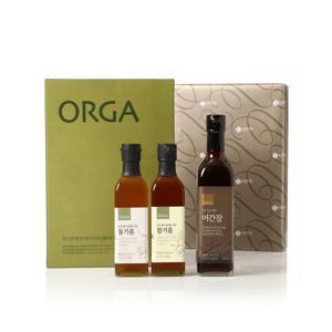 [올가홀푸드][ORGA]참기름 들기름 어간장 선물세트