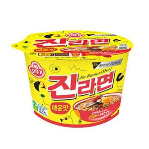[오뚜기] 오뚜기 진라면 매운맛 큰컵 110g 8개