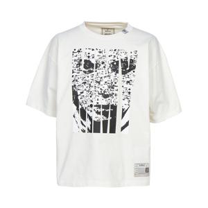 메종미하라야스히로 X MASSES 남성 반팔티셔츠  C15TS042 WHITE