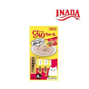 이나바 SC-76 챠오츄르 닭가슴살+게살 1타 4px6개 고양이간식 고양이입양 고양이츄르 애완동물 새끼고양이 고양이사료추천