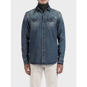 [빠니깔레][본사직영] 패탈 로고 데님 셔츠 M-GCSH50