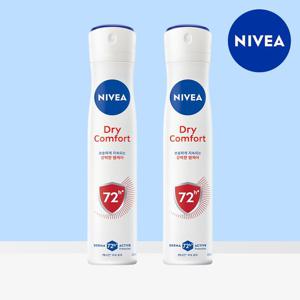 니베아 데오드란트 스프레이 드라이콤포트 200ml 2개