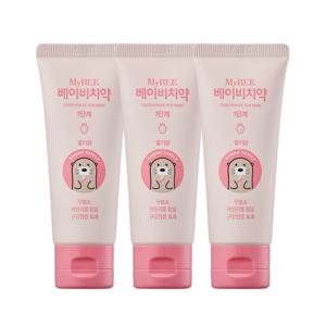 마이비 겔형 베이비치약 1단계 50g 3개 (0~2세)(무불소,유아치약)