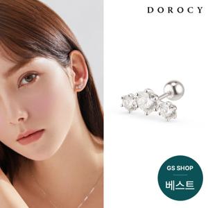 [도로시] 14k 모이사나이트 트리플 피어싱(1개)