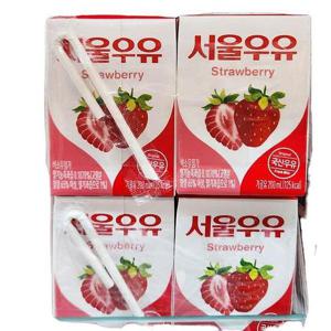 [에이알비티] 서울 딸기 멸균우유 200ml X 4개입 x 2개 49763