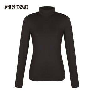 [팬텀] 여성 로고 프린트 약기모 반목 긴팔이너티셔츠