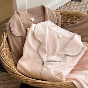 여자 심플무드 기모 파자마 수면잠옷세트