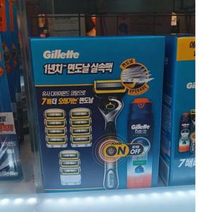 [질레트] 질레트 프로쉴드 옐로우 파워 기획팩 기+날12+젤