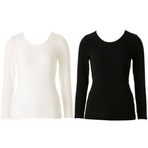 [와코루]내의상의 고급모달 따뜻하고 부드러운 감촉 심플한 여성내복 WLG2564C