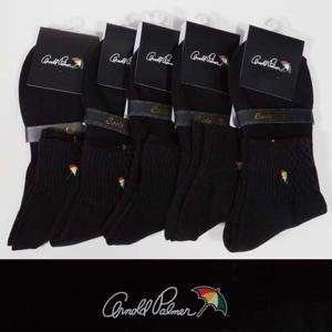 아놀드파마 고무목포인트 신사 로고자수 단목양말