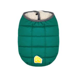 세이치즈 강아지 겨울옷 양털 퀄팅 패딩 그린