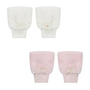 [프랜치캣] 리본 퍼 손 워머 Q56DG6031W2/Q56DG6041P1