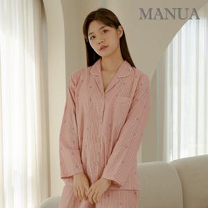 마누아 60수 고밀도 파자마세트 시그널 여자잠옷 1933_F