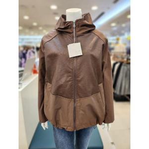 아니베F인조가죽배색점퍼 JEKA3AWJP510