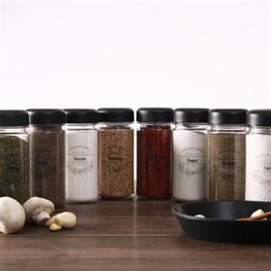 아트박스/비프로젝트 블랙텍 양념통 8p+self 투명 스티커 8p