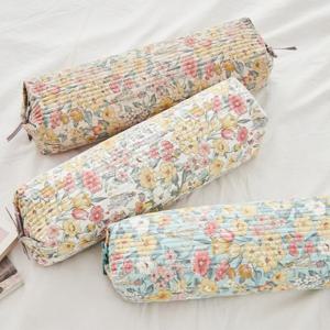 [르헤브] 정원 8mm누빔커버 원통형 메밀베개/편백베개(속포함)