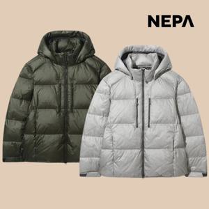 네파 남성 유광 패딩 경량 기능성 후드 발열 구스 다운 자켓 7L72024