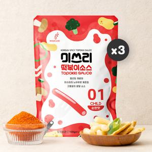 미쓰리 떡볶이소스 1단계 순한맛 100gx3개