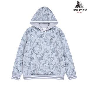 [블랙앤화이트] 여성 프린트 후드 티셔츠 9414LXPP_GREY
