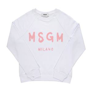 MSGM 3741MDM513 247799 01A 브러시드 로고 여성 맨투맨