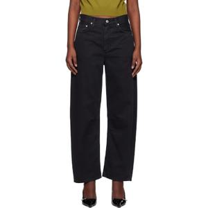 25 FW 시티즌 오브 휴머니티 여성 블랙 미로 릴랙스 데님 진 251030F069059