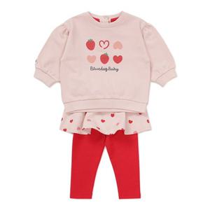 [블루독베이비] 25FW신상 (PK) 하트 치마레깅스 상하세트 (45C7067210)