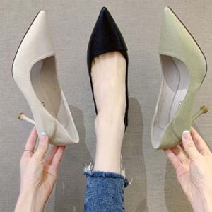 여성힐 펌프스 7CM여자구두 뾰족코하이힐