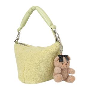 [핑] 여성 곰인형 키링 뽀글이 토트백 121E3BG054_MT